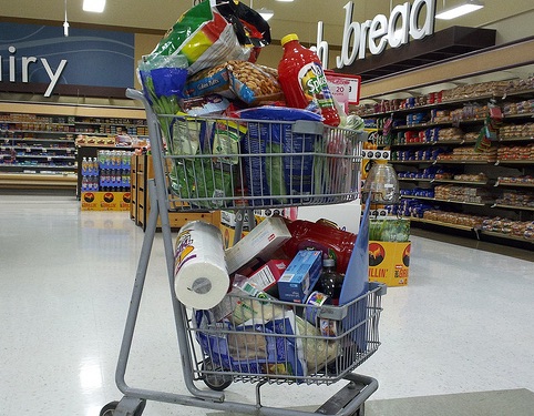save money on groceries and control overloading your shopping cart